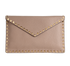 Valentino Rockstud Envelope Clutch, &pound;275, Accessories, Pink, Leather, Front view
